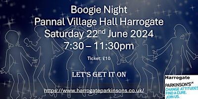 Image principale de Boogie Night at Pannal Village Hall Harrogate