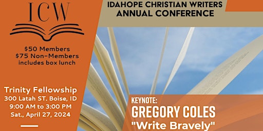 Imagem principal do evento ICW Spring Conference: Write Bravely