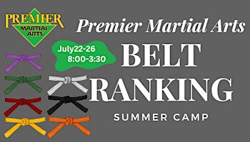 Martial Arts Belt Ranking Week Summer Camp primary image
