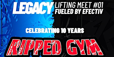 Primaire afbeelding van RIPPED GYM 10 YEAR ANNIVERSARY X EFECTIV