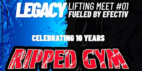 RIPPED GYM 10 YEAR ANNIVERSARY X EFECTIV