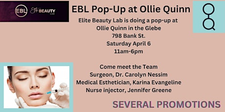 ELITE BEAUTY LAB POP-UP at OLLIE QUINN in the Glebe !