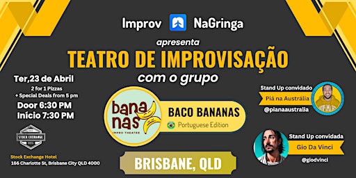 Imagem principal do evento Improv NaGringa | Brisbane | 23 Abril