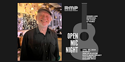 Open Mic with Steve Koppe at Roots Music Project primary image