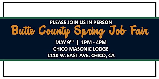 Butte County Spring 2024 Job Fair primary image