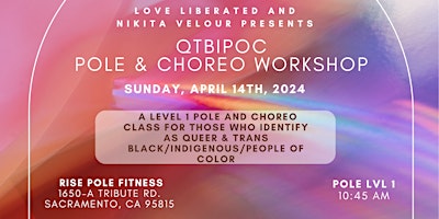 Image principale de QTBIPOC Level 1 Pole Class