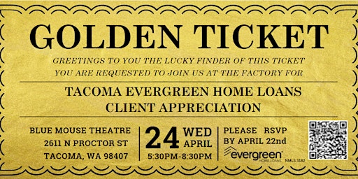 Imagen principal de Tacoma Evergreen Home Loans Client Appreciation