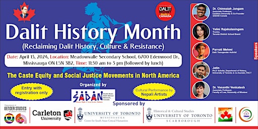 Imagem principal do evento Dalit History Month 2024