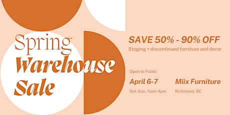 Furniture and Home Goods Warehouse Sale