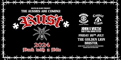 Primaire afbeelding van Rust / Kombi Killers / Convict Class / John E Vistic at The Golden Lion