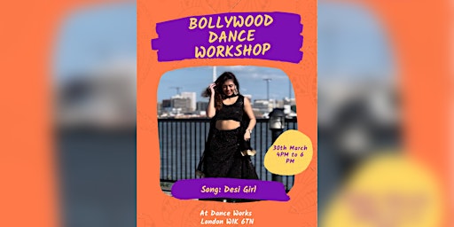 Primaire afbeelding van Bollywood Dance Workshop London - Easter Weekend