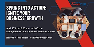 GrowthCLUB - Spring into Action: Ignite Your Business' Growth primary image