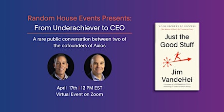 Random House Events Presents: From Underachiever to CEO