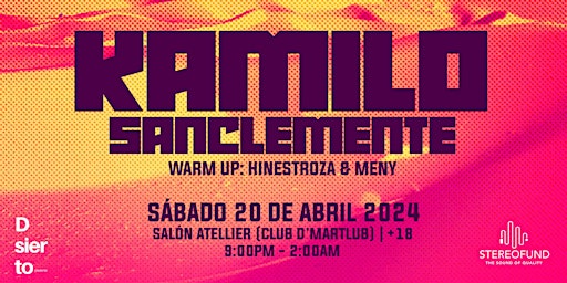 Imagem principal do evento Kamilo Sanclemente @Ciudad Juarez