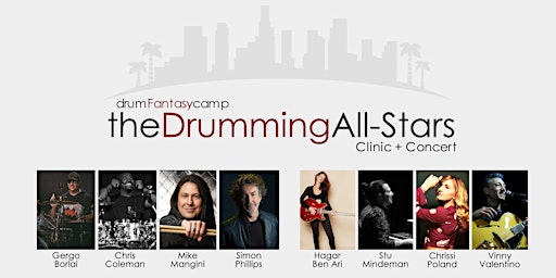 Hauptbild für The Drumming All-Stars Clinic + Concert