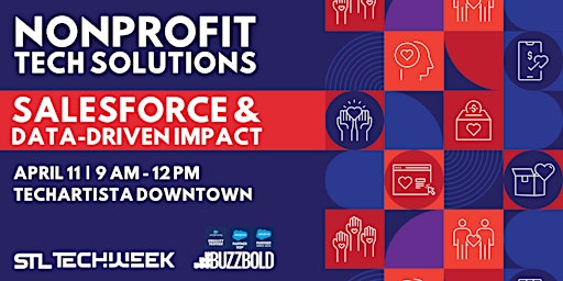 Imagem principal de Nonprofit Tech Solutions: Salesforce & Data Driven Impact (STL TechWeek)