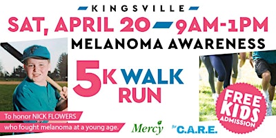 Primaire afbeelding van 5K Melanoma Awareness Walk/Run
