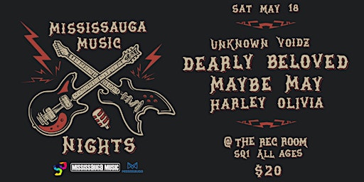 Image principale de Mississauga Music Nights w/ Dearly Beloved & more!