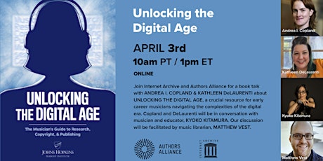 Image principale de Book Talk: Unlocking the Digital Age