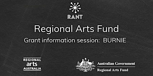 Imagem principal do evento Burnie - Regional Arts Fund Information session