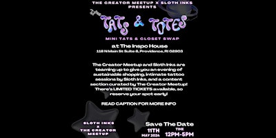 Tats & Totes | The Creator Meetup x Sloth Inks primary image