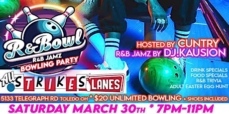 R&BOWL "Glow Bowl Edition" 80's 90's 2000's R&B Jamz Bowling Party
