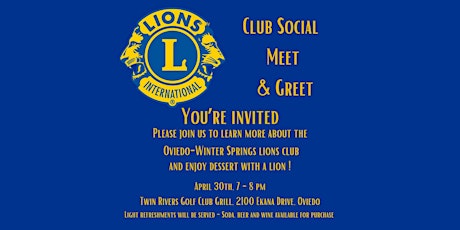 Oviedo-Winter Springs Lions Club Meet & Greet