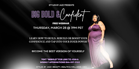 Big & Bold Confident Webinar