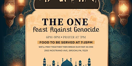 The One Feast against Genocide