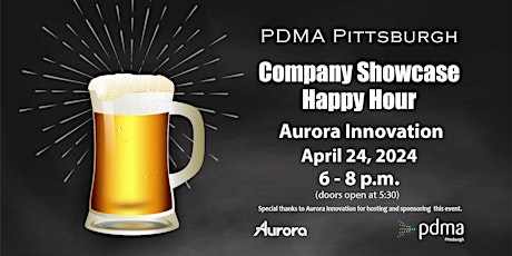 PDMA Pittsburgh April 24th Happy Hour @ Aurora Innovation