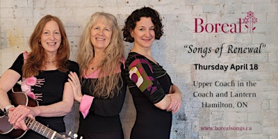 Imagem principal do evento Boreal (Katherine Wheatley, Tannis Slimmon & Angie Nussey) Spring Concert