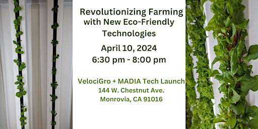 Imagem principal do evento MADIA Tech Launch: Revolutionizing Vertical Farming with VelociGro