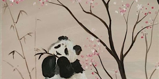 Cherry Blossom Panda - Paint and Sip by Classpop!™ primary image