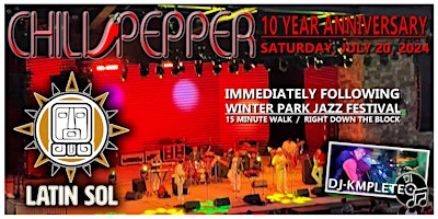 Imagem principal do evento CHILIPEPPER 10 YEAR ANNIVERSARY