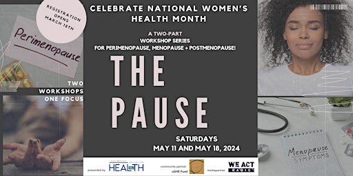 Artivists for Health Workshop Series: THE PAUSE Part 2 primary image