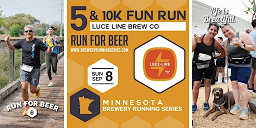 Hauptbild für 5k and 10k Beer Run x Luce Line Brew Co | 2024 MN Brewery Running Series