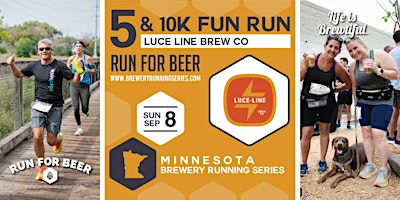 Primaire afbeelding van 5k and 10k Beer Run x Luce Line Brew Co | 2024 MN Brewery Running Series