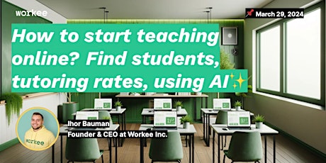 How to start teaching online? Find students, tutoring rates, using AI