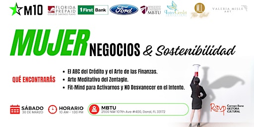 Imagem principal do evento Mujer, Negocios & Sostenibilidad este 30 de Marzo