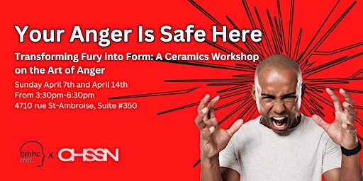 Your Anger is Safe Here:  Transforming Fury To Form, A Ceramics Workshop primary image