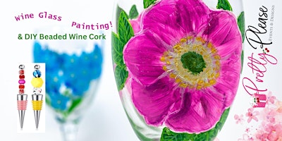 Wine Glass Painting and DIY Beaded Wine Cork! primary image