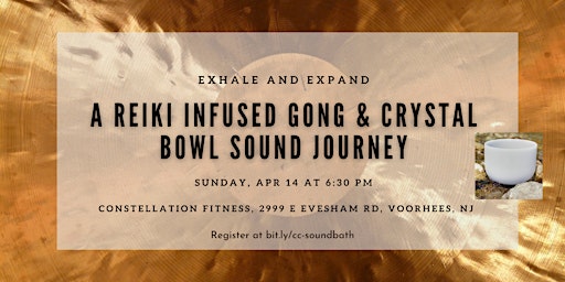 Primaire afbeelding van Exhale & Expand: A Reiki Infused  Gong & Crystal Bowl Sound Bath