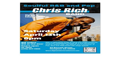 Immagine principale di "Soulful R&B & Pop " Chris Rich Band 