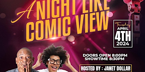 Primaire afbeelding van A Night Like Comic View, Hosted by Janet Dollar, Featuring Jaylee Thomas