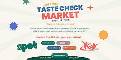 Primaire afbeelding van Taste Check Market @ The Spot Bar MD