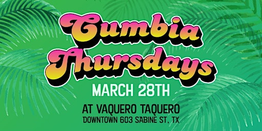 Hauptbild für Cumbia Thursdays at Vaquero