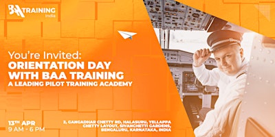 Primaire afbeelding van You’re Invited: Orientation Day with a Leading Pilot Training Academy