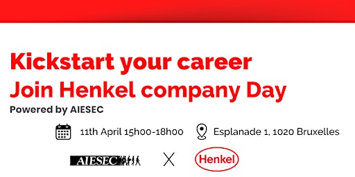 Primaire afbeelding van Company Day at Henkel (Powered by AIESEC)