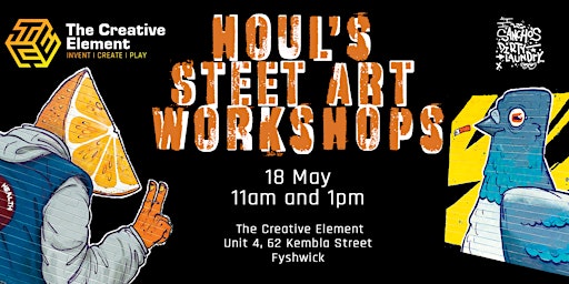 Imagem principal do evento Street art workshop with Houl
