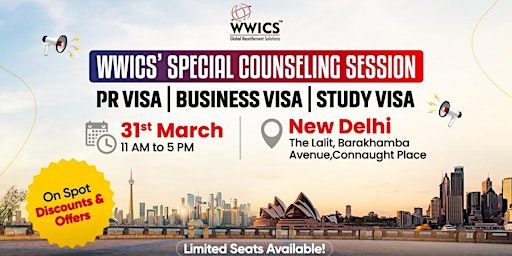 Imagen principal de Mega Immigration Seminar Delhi 31st March 2024